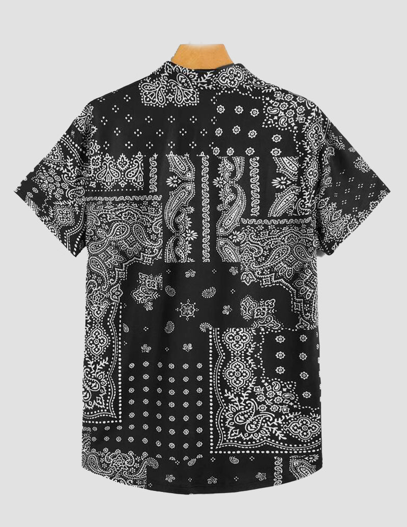 Men Regular Fit Printed And Mandala Art Casual Shirt RoscoeShirts