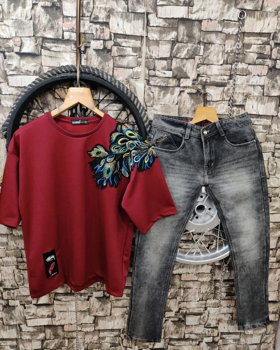 Imported Half Slive T-shirt and Jeans Pant - Combo