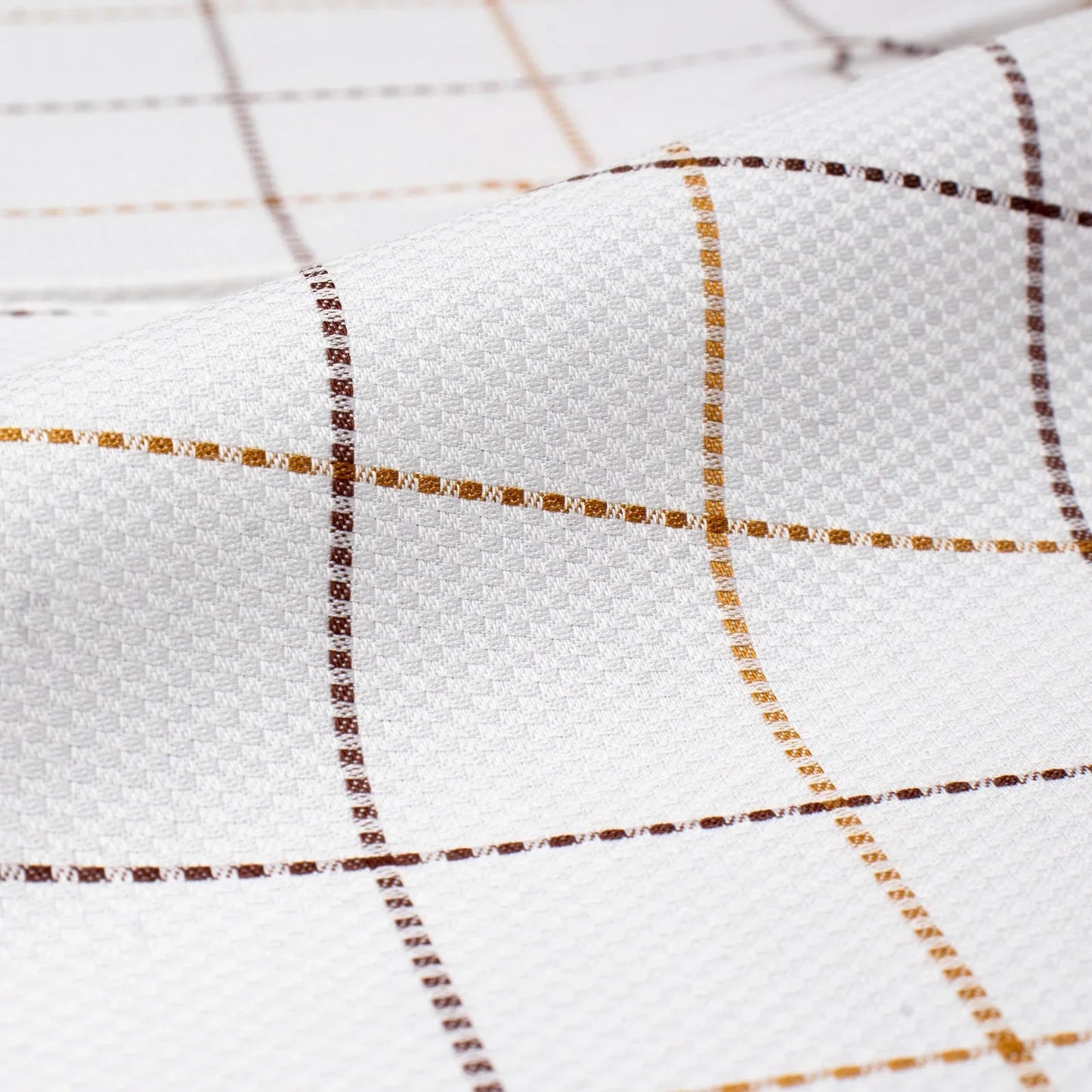 Men's Full Sleeves Checks Shirt Premium Collection Cotton Fabric White