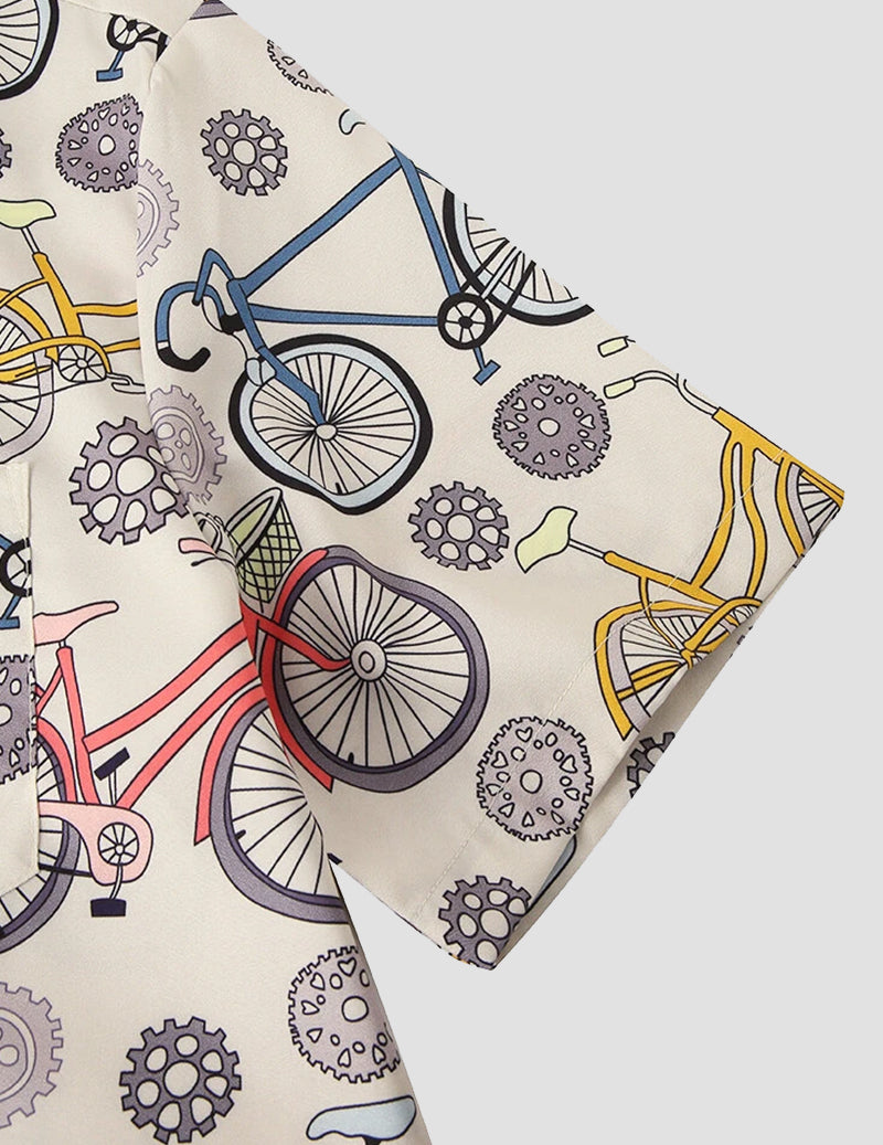 Poly Cotton Digital Printed Stitched Half Sleeve Shirt For Men RoscoeShirts