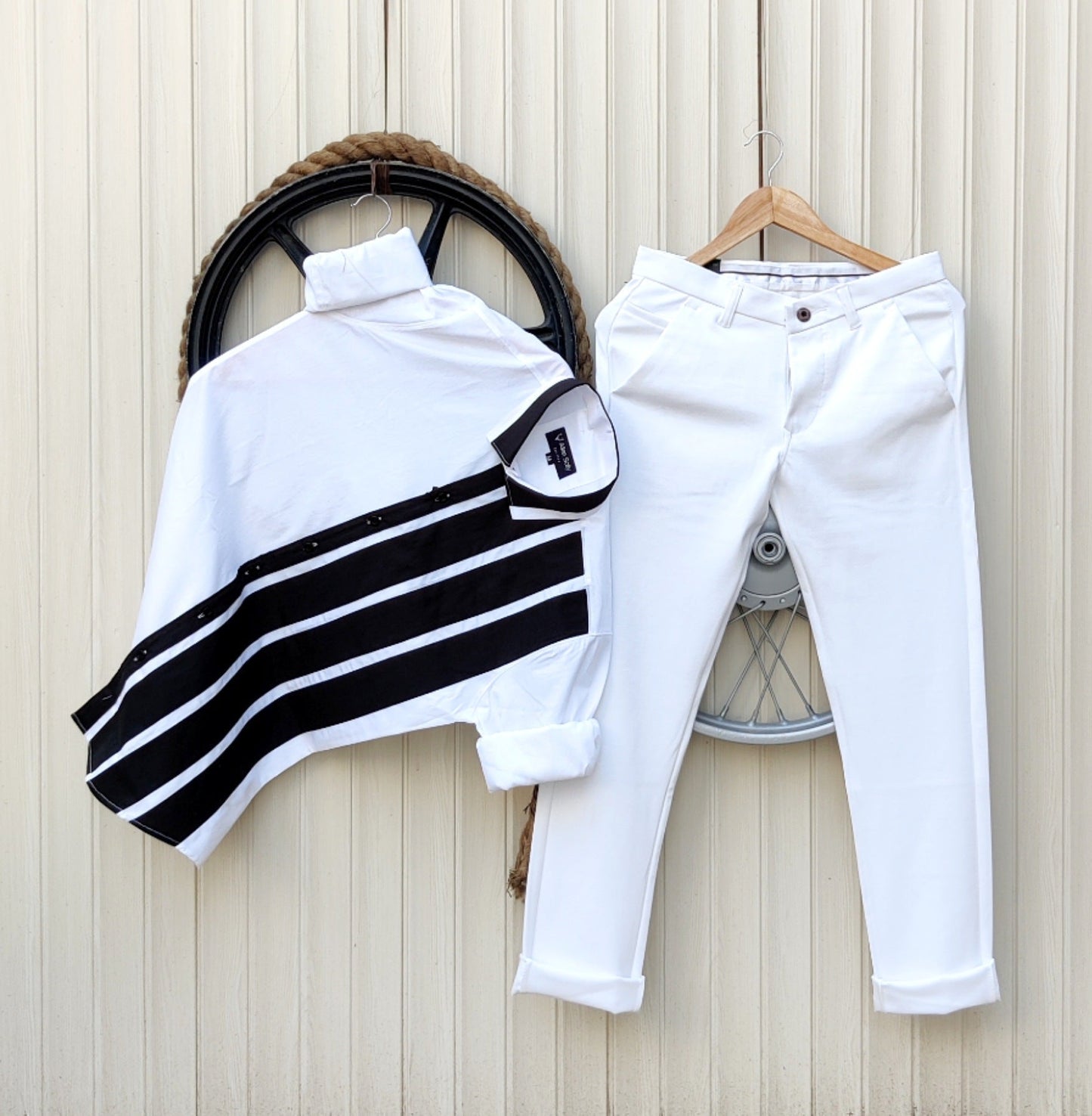 designer top and bottom set for men