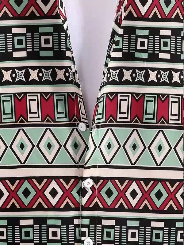 Mix Pattern Maroon Beach and casual Multicolor Printed Shirt Cotton Material Half Sleeves Mens blackdock