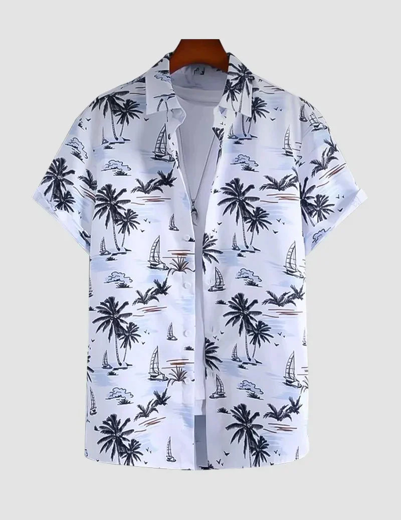 Men Regular Fit Printed Beach Wear Shirt RoscoeShirts