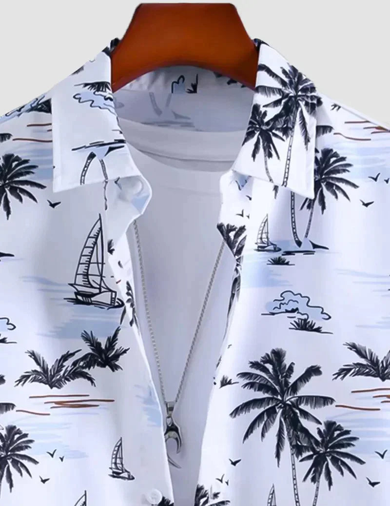 Men Regular Fit Printed Beach Wear Shirt RoscoeShirts