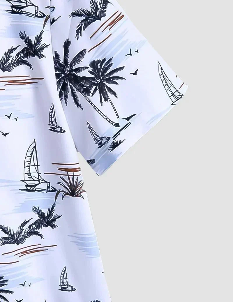 Men Regular Fit Printed Beach Wear Shirt RoscoeShirts