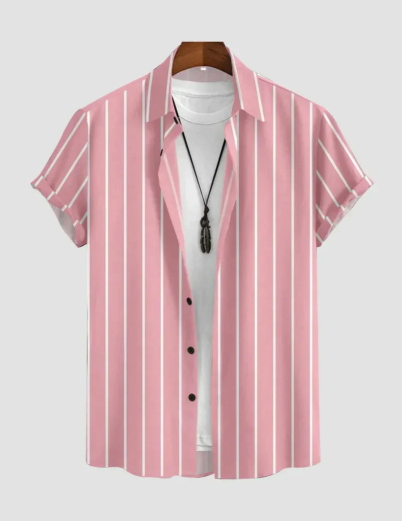 Lining Beach and casual Multicolor Printed Shirt Cotton Material Half Sleeves Mens blackdock