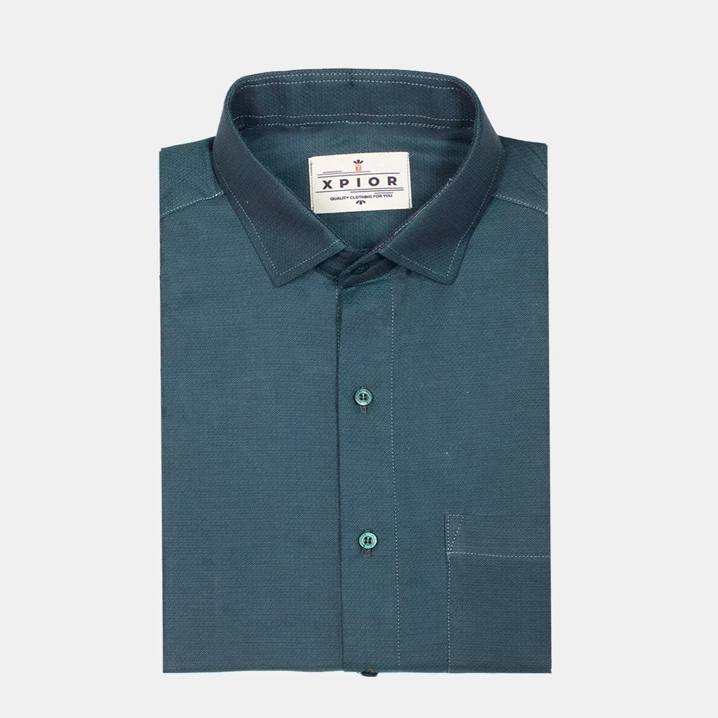 Men's Full Sleeves Plain Shirt Premium Collection Cotton Fabric English Blue