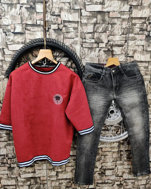 Imported Half Slive T-shirt and Jeans Pant - Combo
