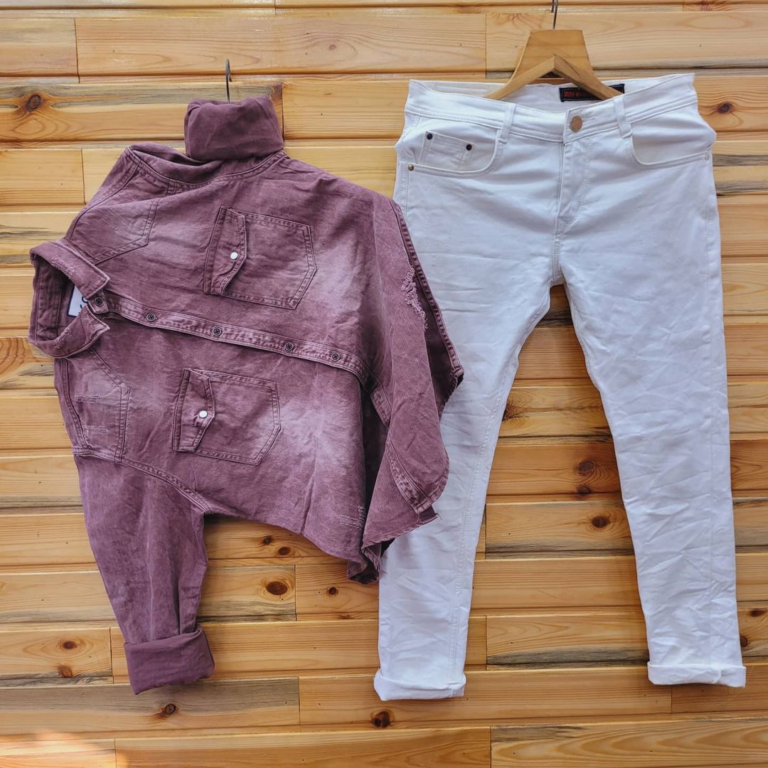 DENIM SHIRT AND PANT - COMBO