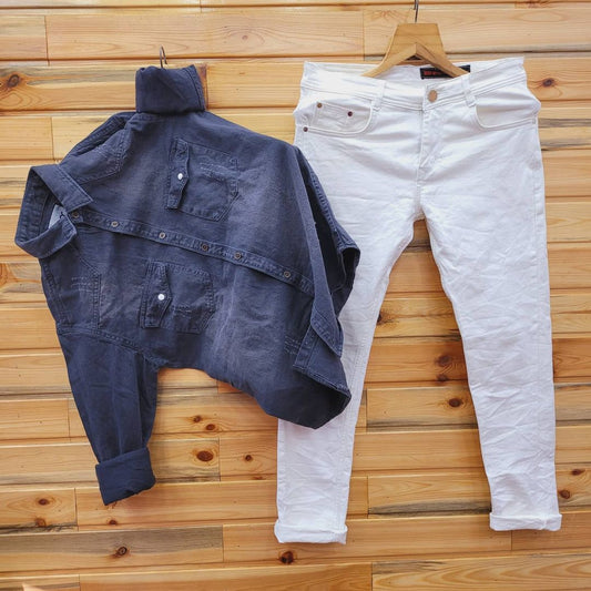 DENIM SHIRT AND PANT - COMBO