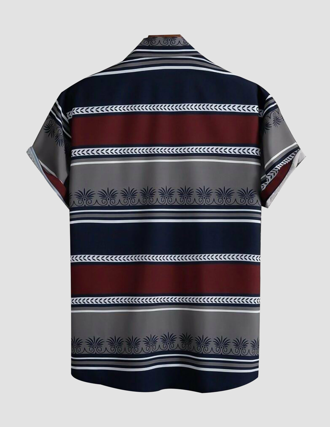 Colorful Block Design Cotton printed Material Beach Wear Half Sleeves Shirt for Men