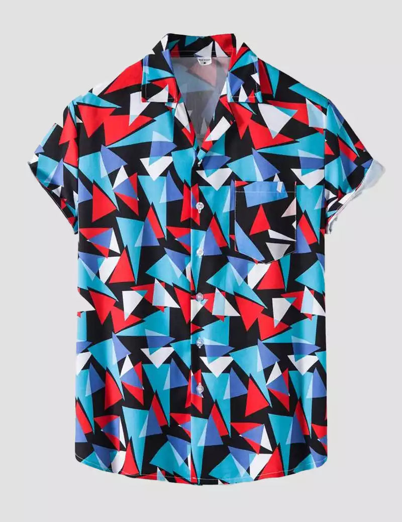 Horrifying Beach and casual Multicolor Printed Shirt Cotton Material Half Sleeves Mens RoscoeShirts