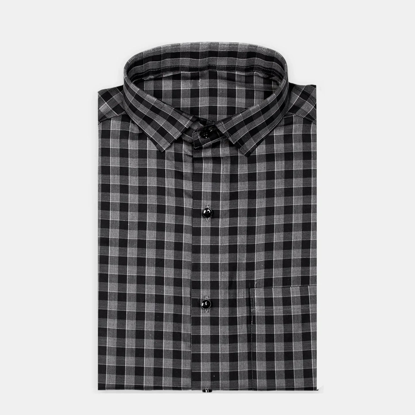 Men's Full Sleeves Small Checks Shirt Premium Collection Cotton Fabric Purple Color