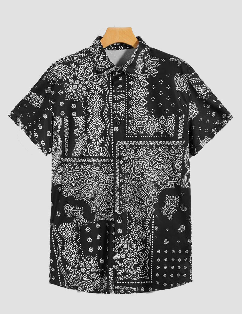 Men Regular Fit Printed And Mandala Art Casual  Shirt RoscoeShirts
