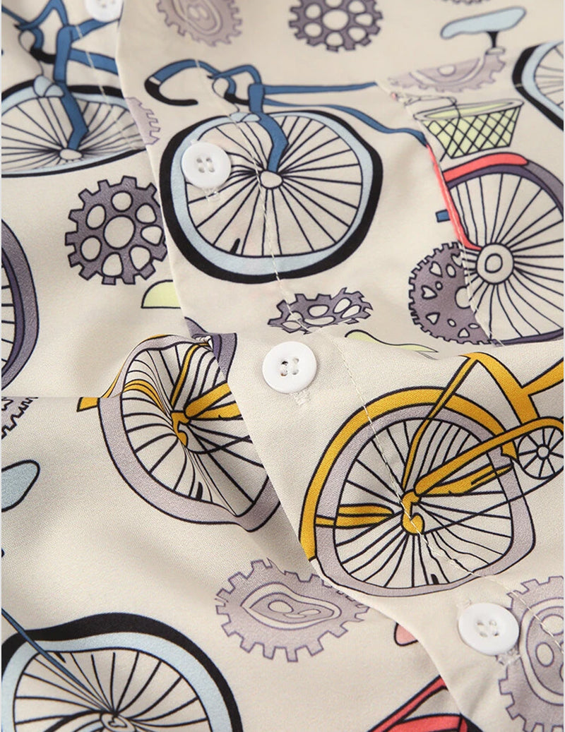 Poly Cotton Digital Printed Stitched Half Sleeve Shirt For Men RoscoeShirts