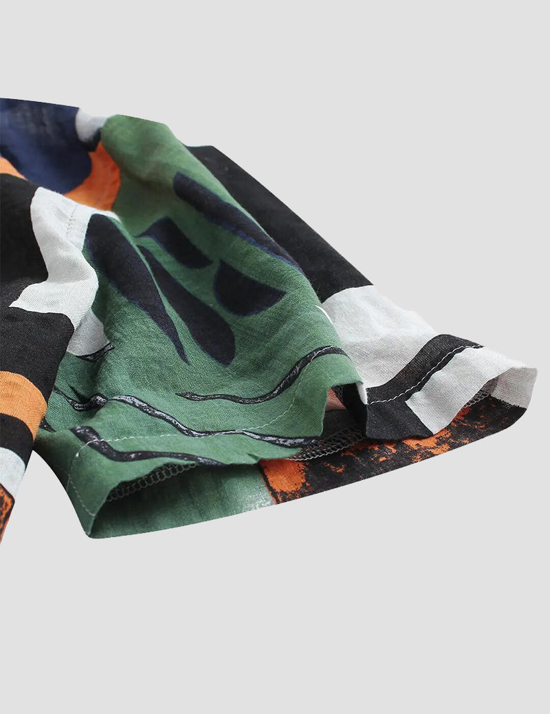 Cotton beach wear Half Sleeve Casual printed Shirt For Men RoscoeShirts