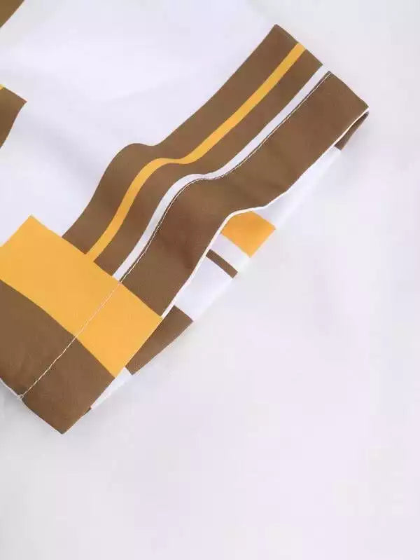 Wooden Pattern Beach and casual Multicolor Printed Shirt Cotton Material Half Sleeves Mens blackdock