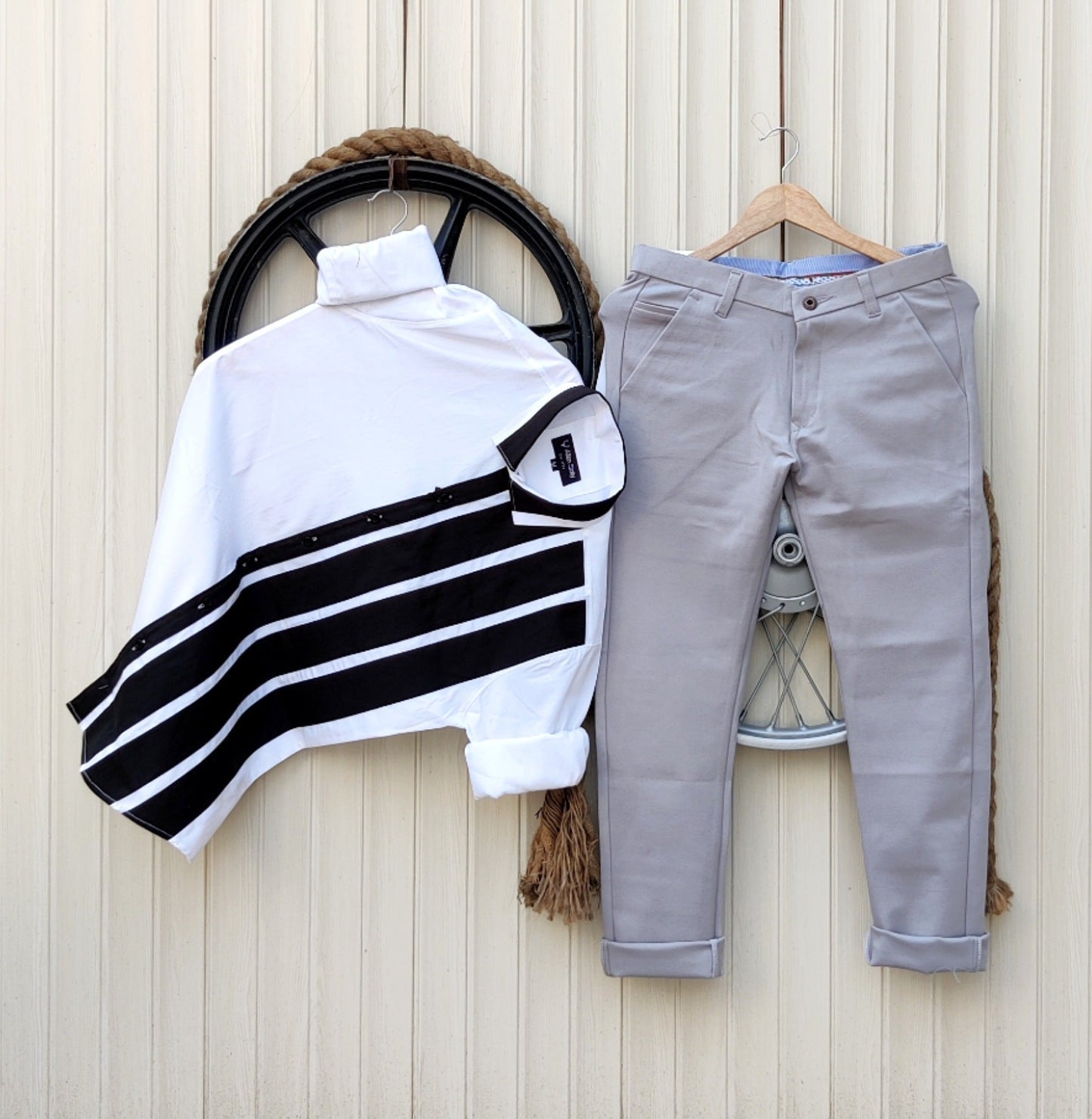 designer top and bottom set for men