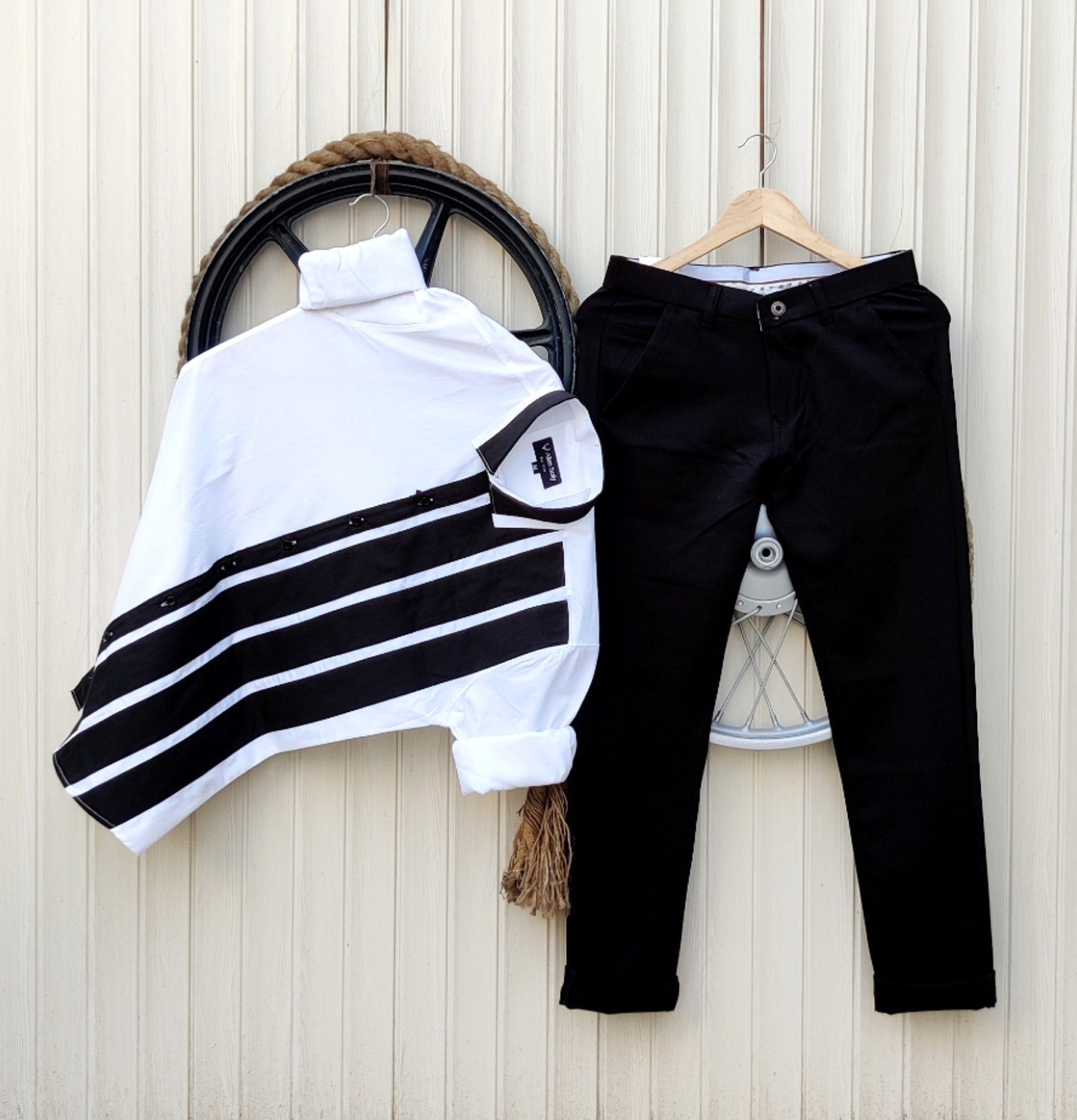 designer top and bottom set for men