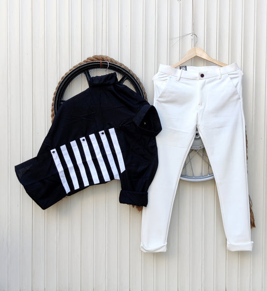 designer top and bottom set for men