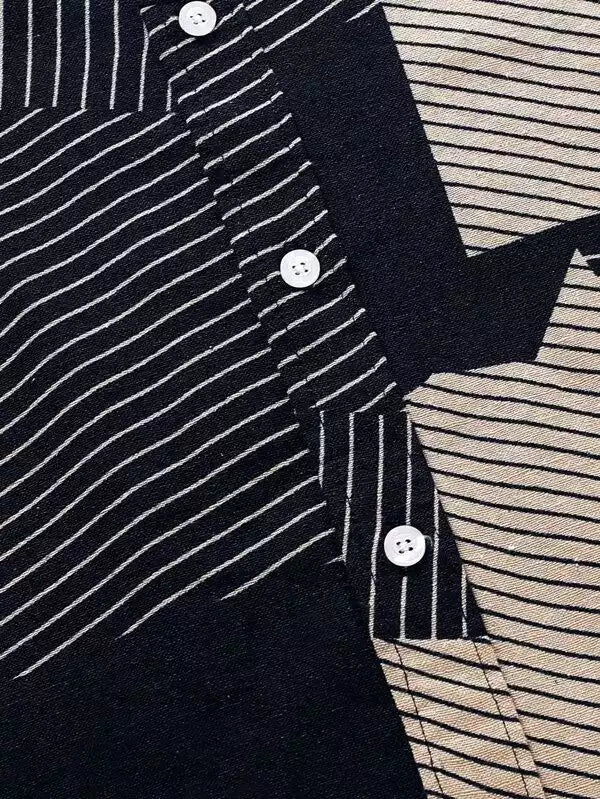 Tender Pattern Beach and casual Multicolor Printed Shirt Cotton Material Half Sleeves Mens blackdock