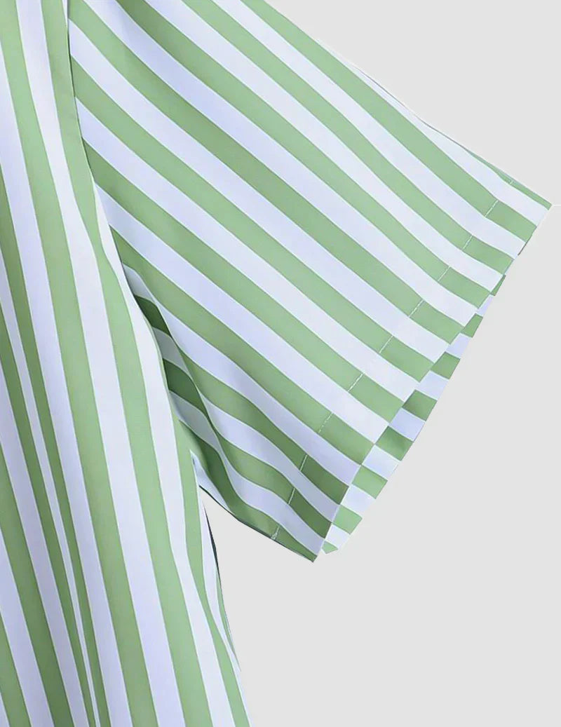 Green Lining Beach and casual Multicolor Printed Shirt Cotton Material Half Sleeves Mens RoscoeShirts