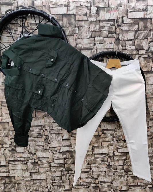 COTTON SHIRT AND PANT - COMBO