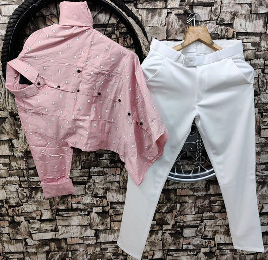 COTTON SHIRT AND PANT - COMBO
