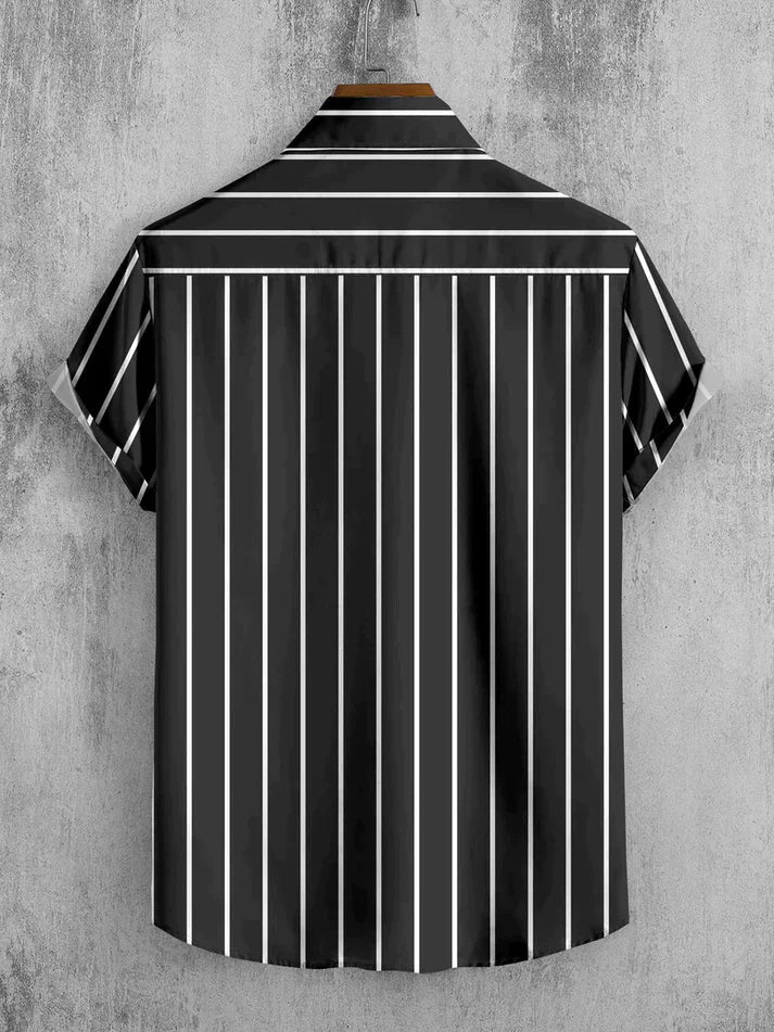 Lining Beach and casual Multicolor Printed Shirt Cotton Material Half Sleeves Mens blackdock