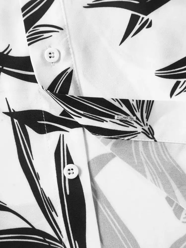 Black Leaves Design Co-ords Set