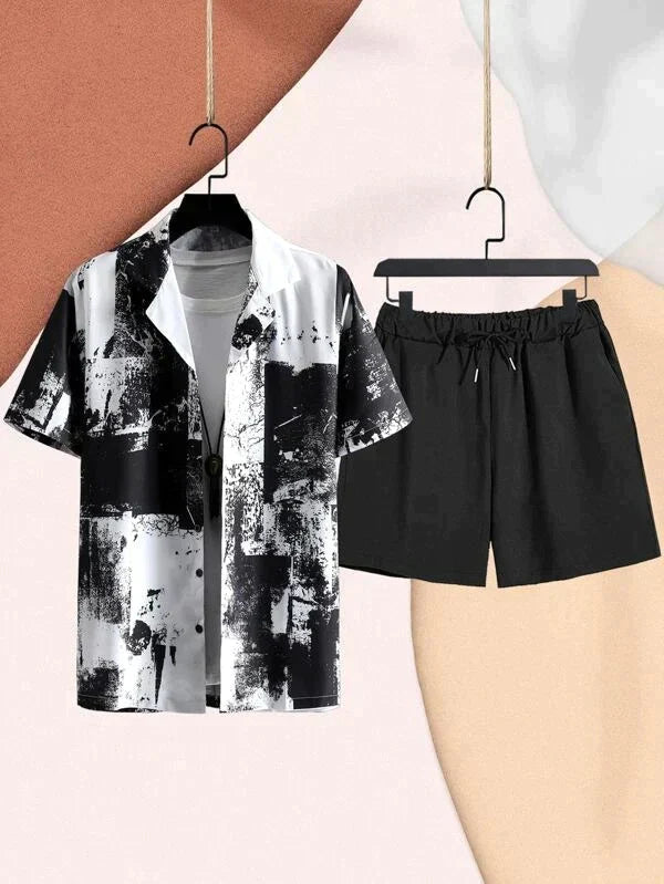 Black Paint Style Co-ords Set