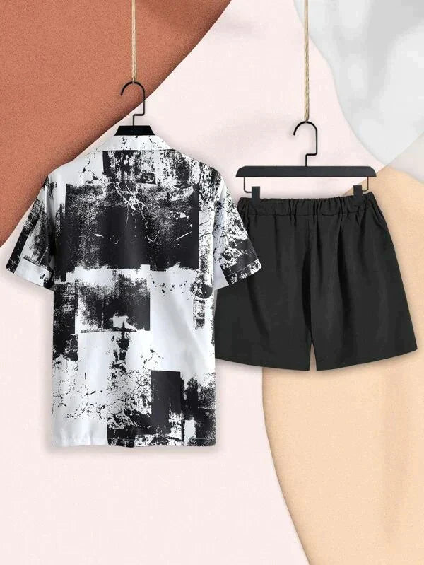 Black Paint Style Co-ords Set