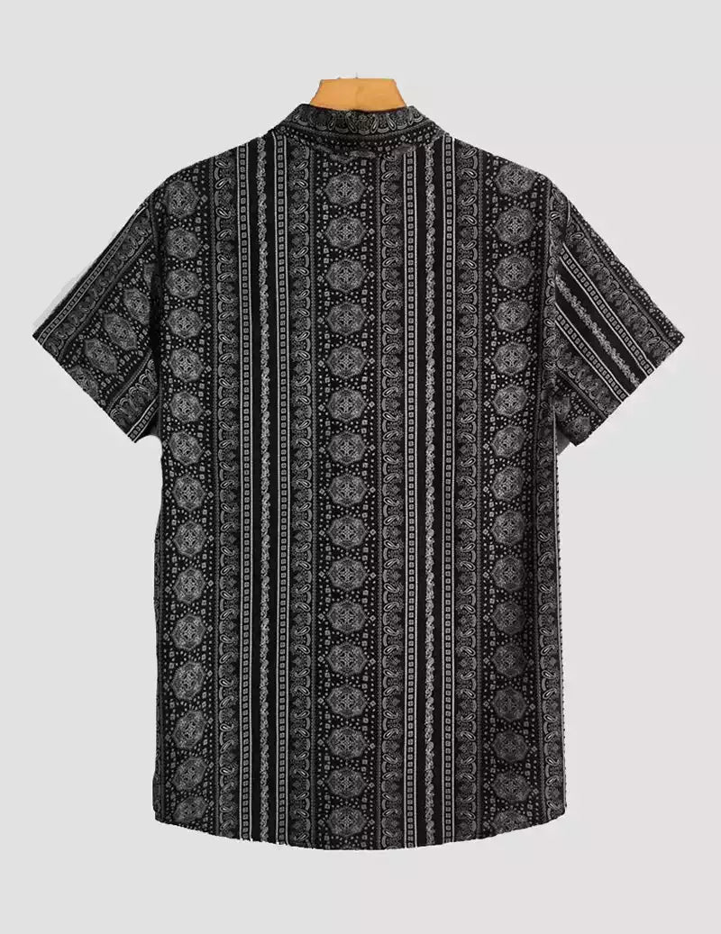 Ecstatic Beach and casual Multicolor Printed Shirt Cotton Material Half Sleeves Mens RoscoeShirts