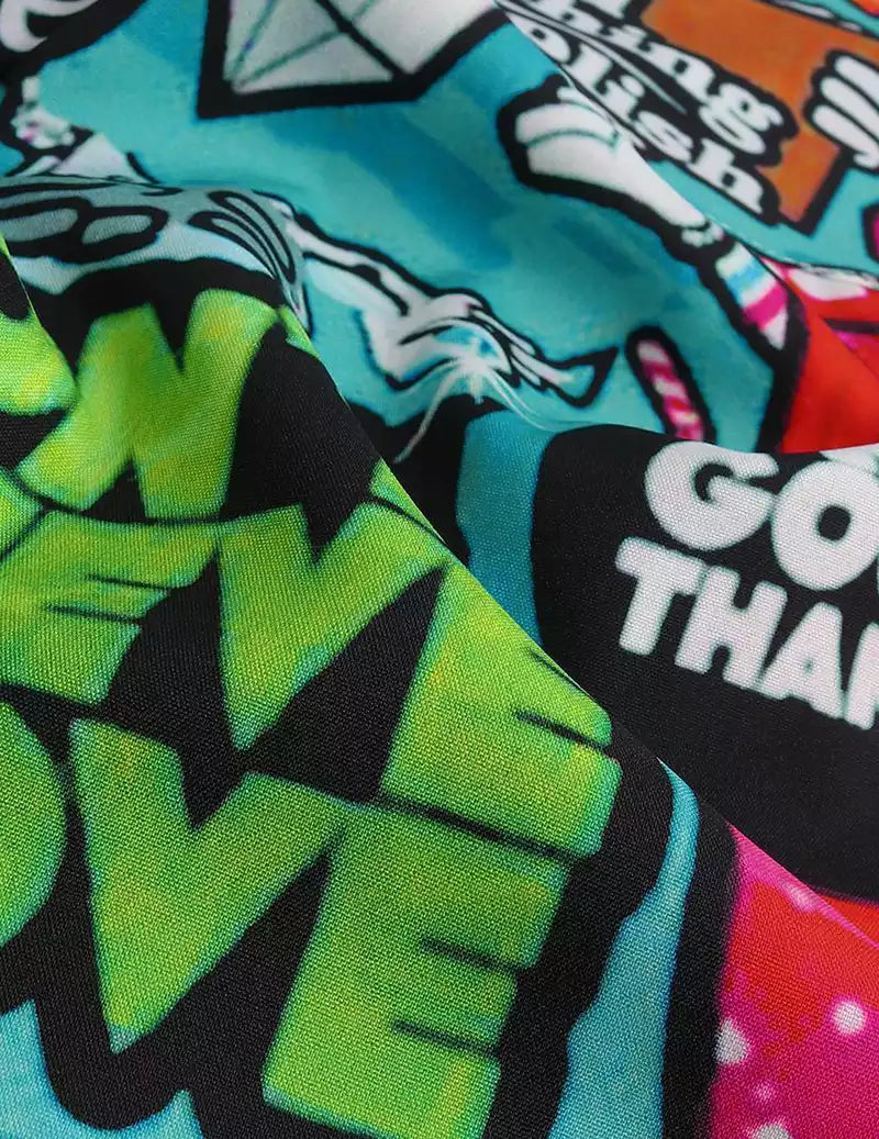 Creative Beach and casual Multicolor printed Shirt Cotton Material Half Sleeves Mens RoscoeShirts