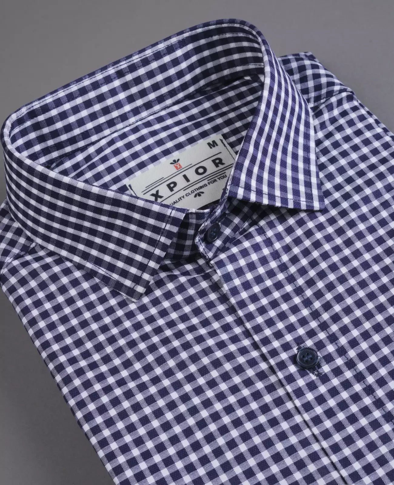 Men's Full Sleeves Mini Checks Shirt Premium Collection Cotton Fabric Purple