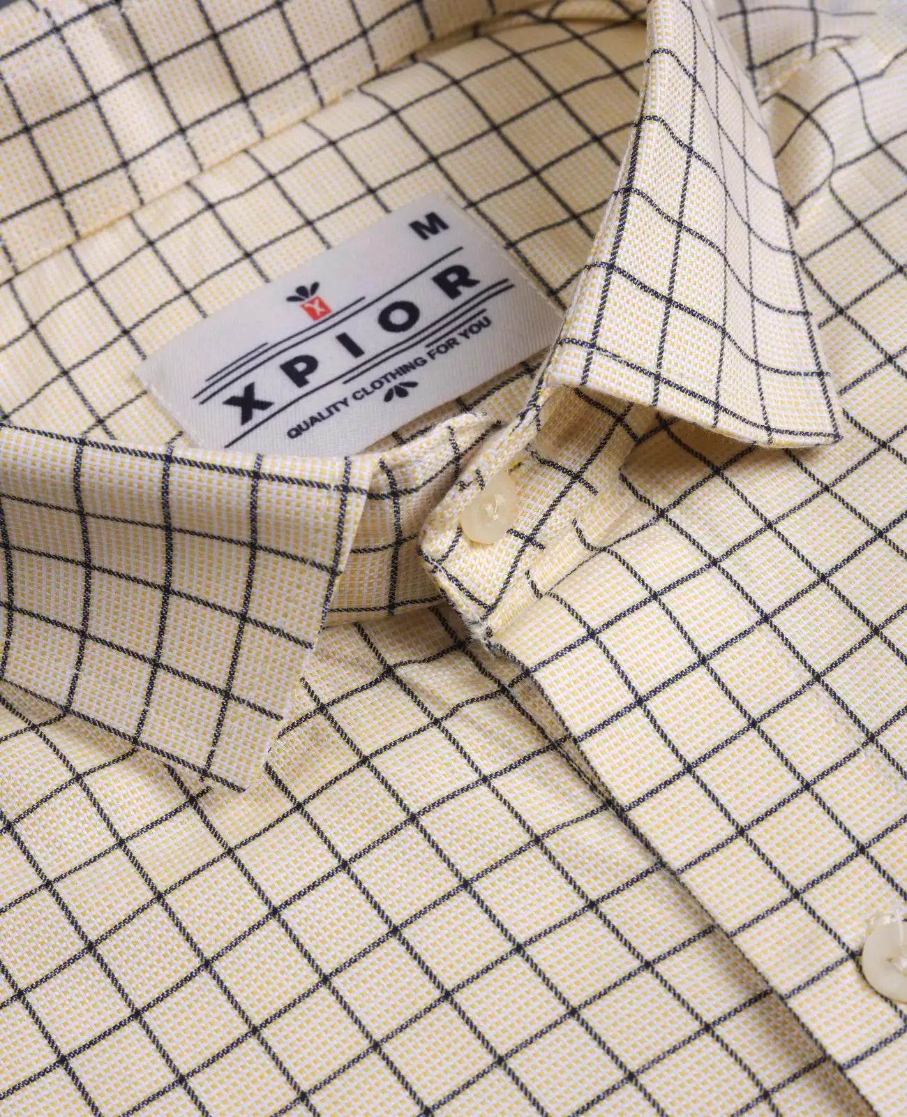 Men's Full Sleeves Plain Yellow Shirt Premium Collection Cotton Fabric